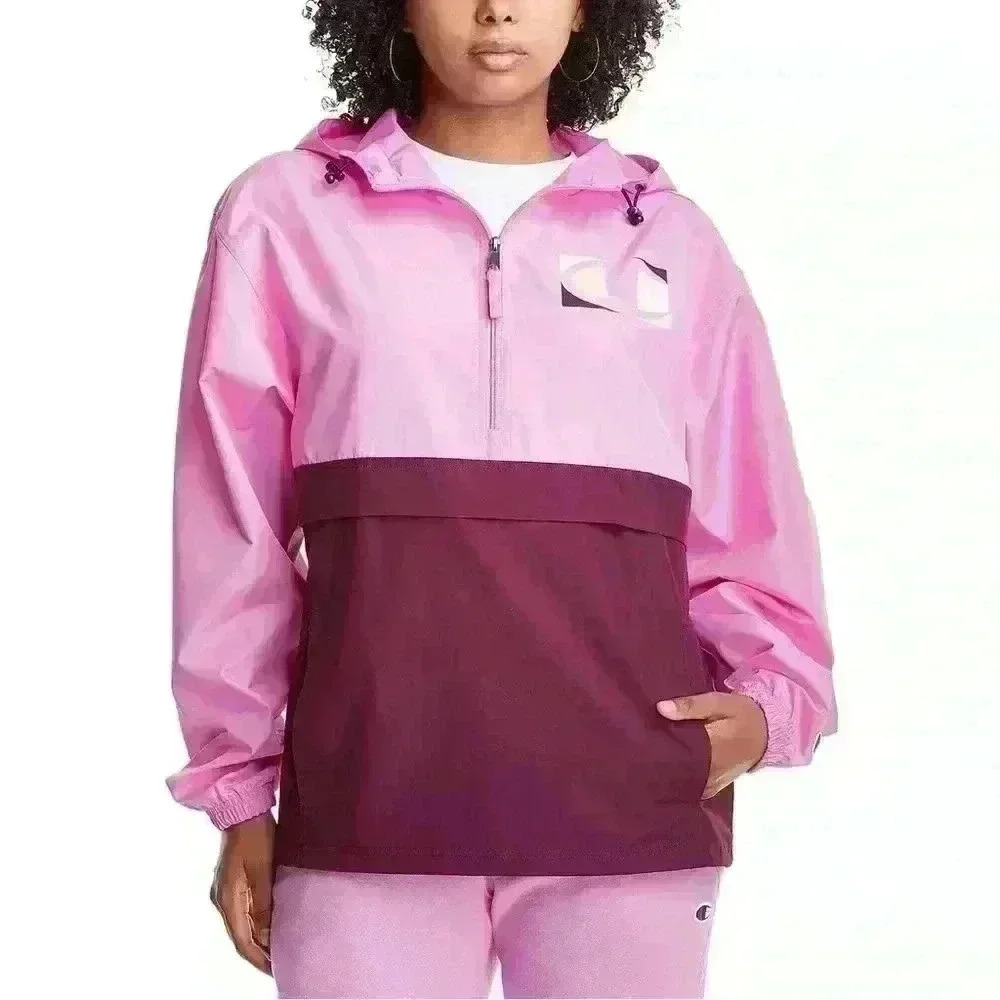 CHAMPION- NWT Champion Womens Packable Monogram Half Zip Up Hoodie Size Small - Picture 2 of 15